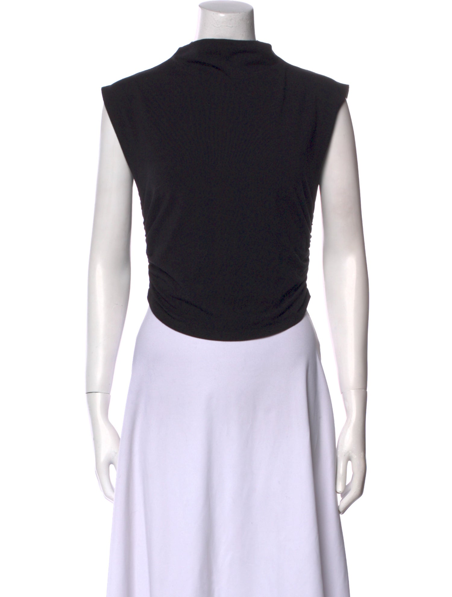 Reformation Mock Neck Sleeveless Crop Top