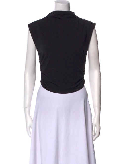 Reformation Mock Neck Sleeveless Crop Top
