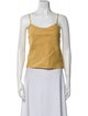 Reformation Linen Square Neckline Crop Top