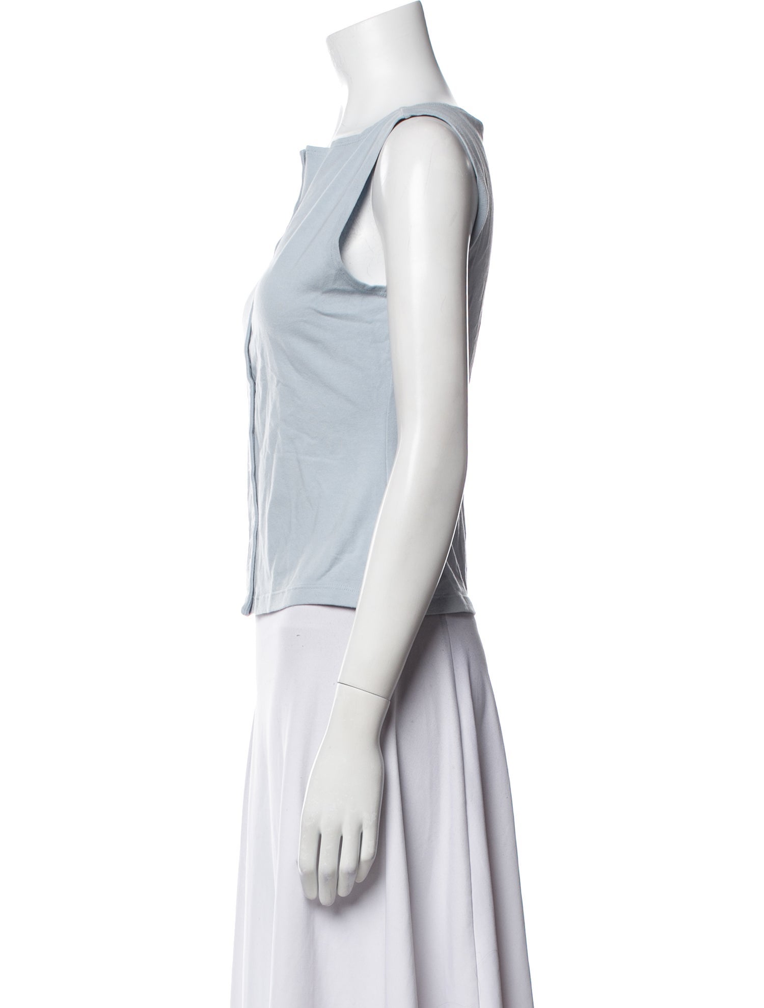 Reformation Bateau Neckline Sleeveless Crop Top