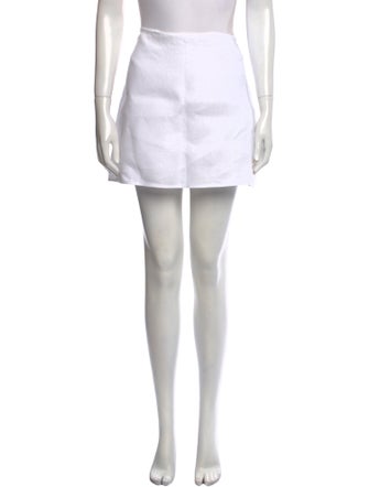 Reformation Linen Mini Skirt