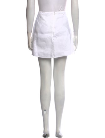 Reformation Linen Mini Skirt