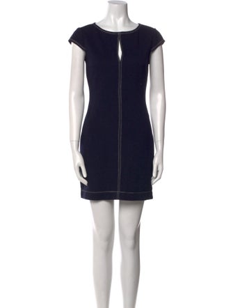 Reformation Bateau Neckline Mini Dress