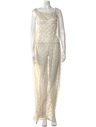 Reformation Bateau Neckline Long Dress