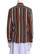 Reformation Silk Striped Button-Up Top