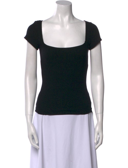 Reformation Square Neckline Short Sleeve Top