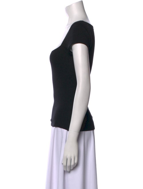 Reformation Square Neckline Short Sleeve Top