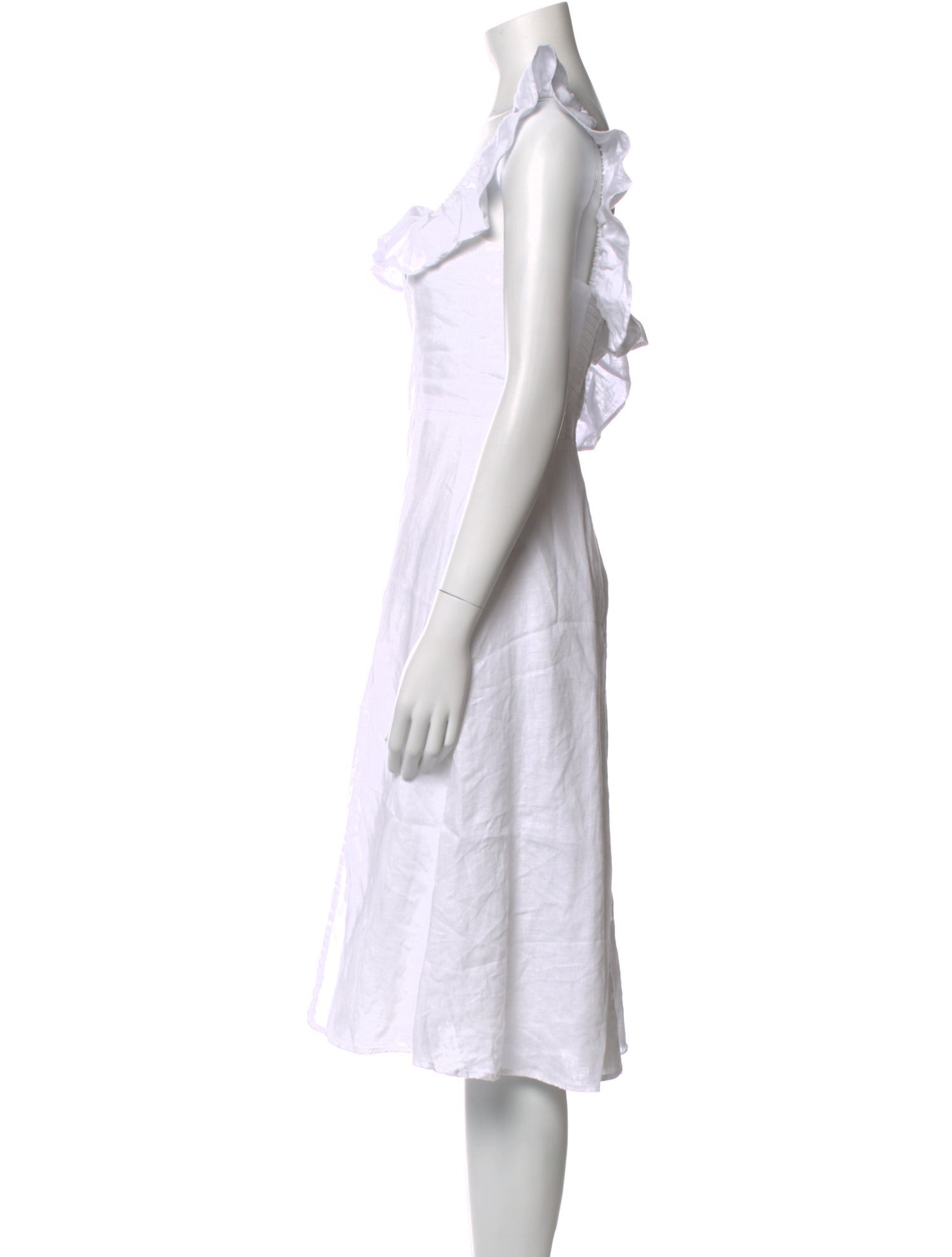 Reformation Square Neckline Midi Length Dress