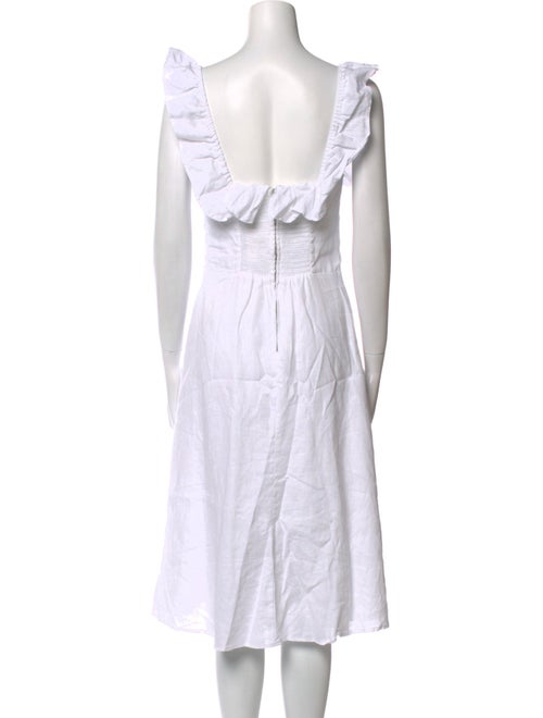 Reformation Square Neckline Midi Length Dress