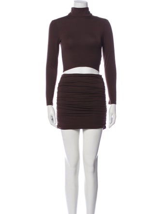 Reformation Pleated Accents Skirt Set