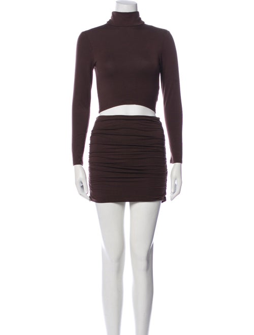 Reformation Pleated Accents Skirt Set