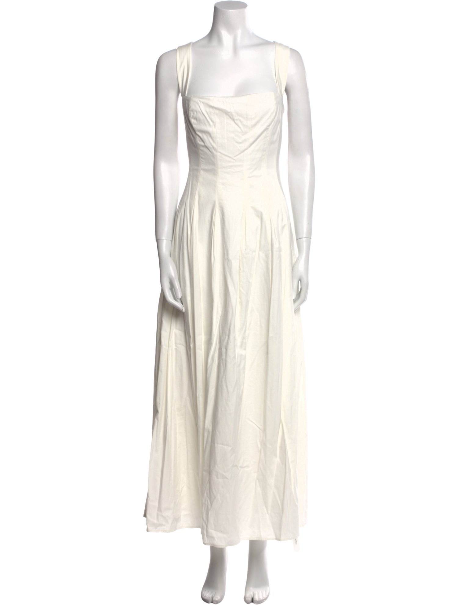 Reformation Square Neckline Long Dress