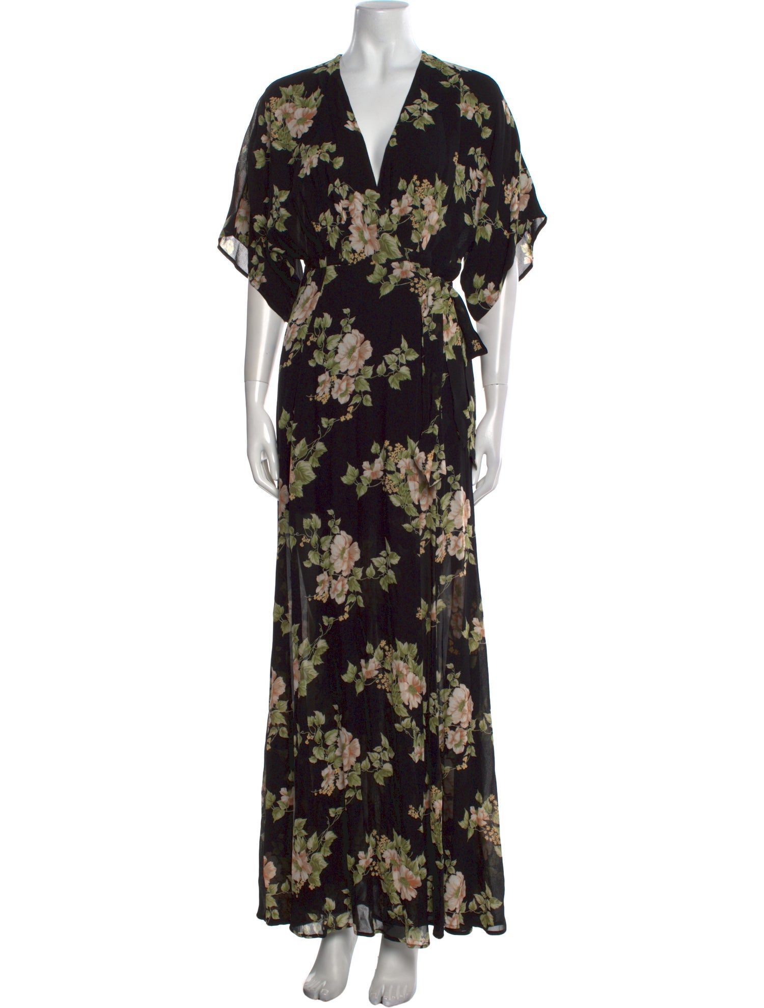 Reformation Floral Print Long Dress