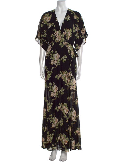 Reformation Floral Print Long Dress