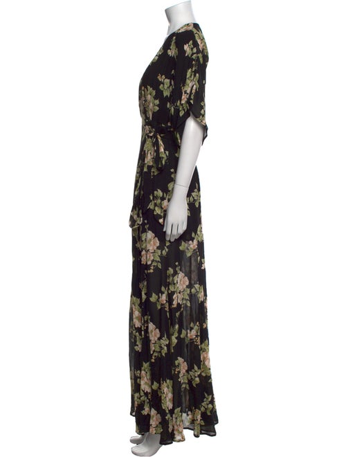 Reformation Floral Print Long Dress