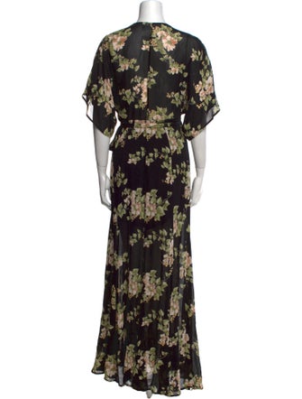 Reformation Floral Print Long Dress