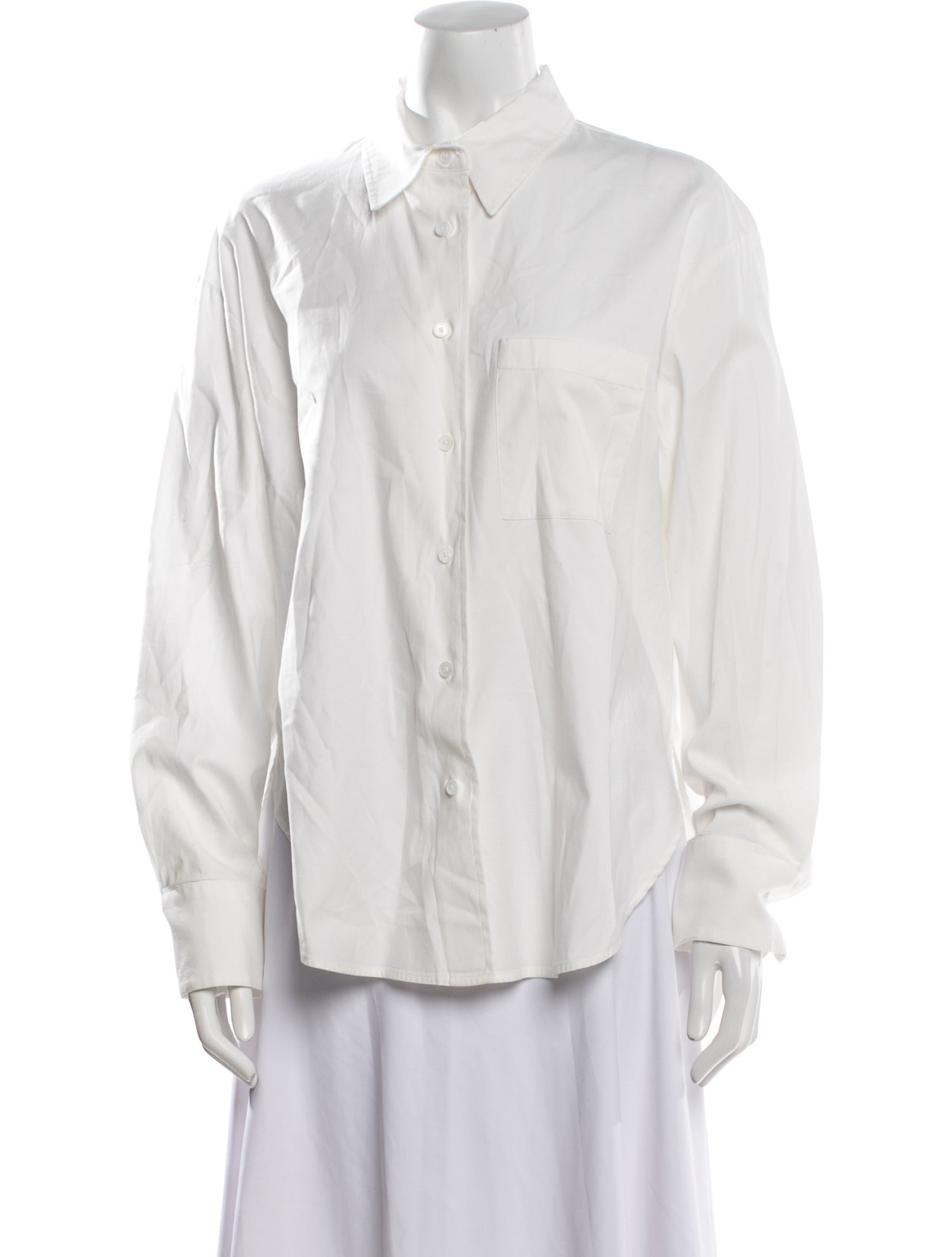 Reformation Long Sleeve Button-Up Top
