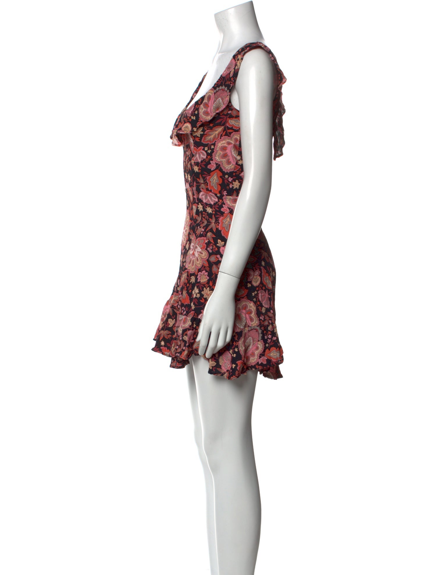 Reformation Floral Print Mini Dress