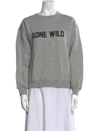 Reformation Graphic Print Crew Neck Sweater