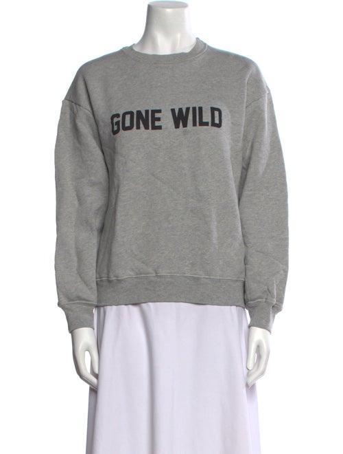 Reformation Graphic Print Crew Neck Sweater