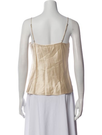 Reformation Silk Scoop Neck Top