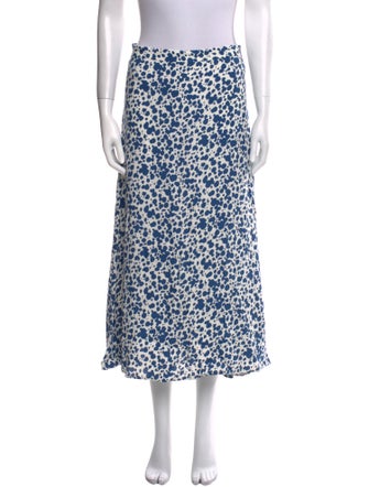 Reformation Polka Dot Print Midi Length Skirt