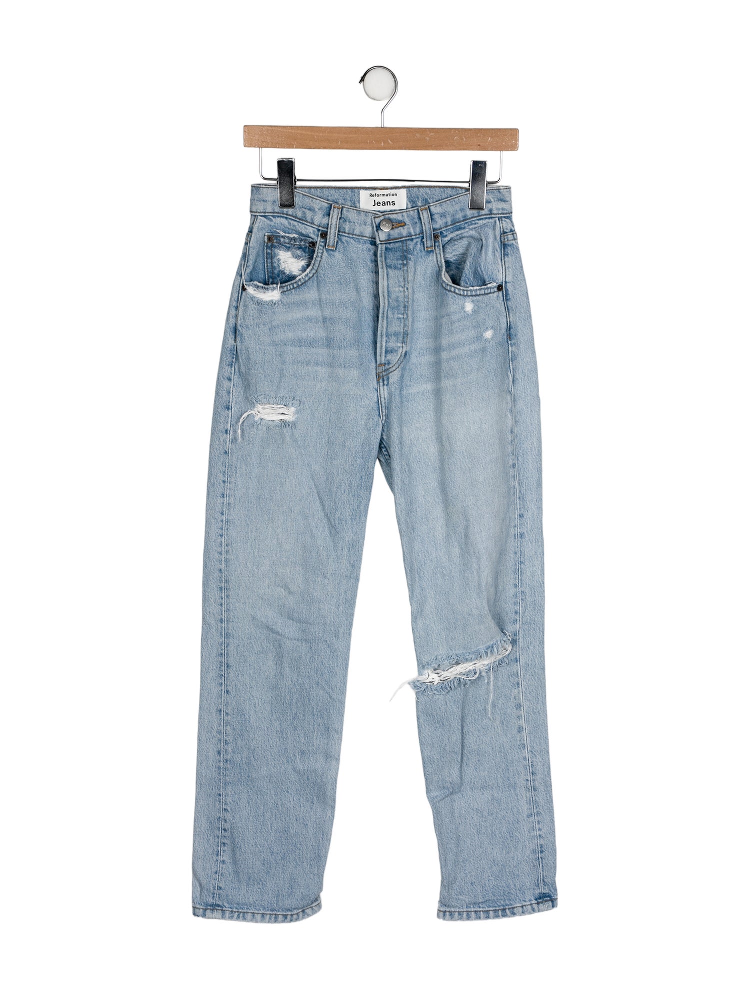 Reformation High-Rise Straight Leg Jeans