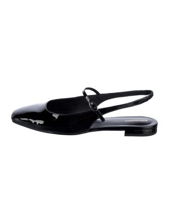 Reformation Patent Leather Slingback Flats