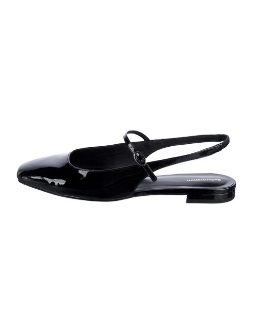 Reformation Patent Leather Slingback Flats