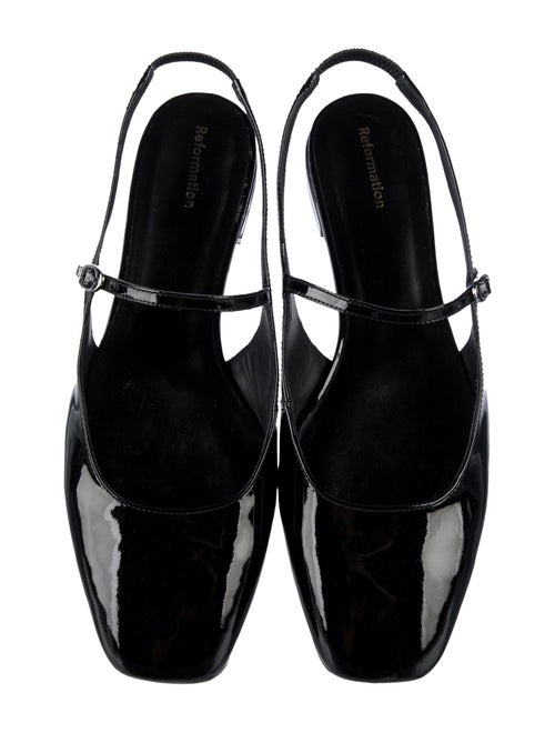 Reformation Patent Leather Slingback Flats