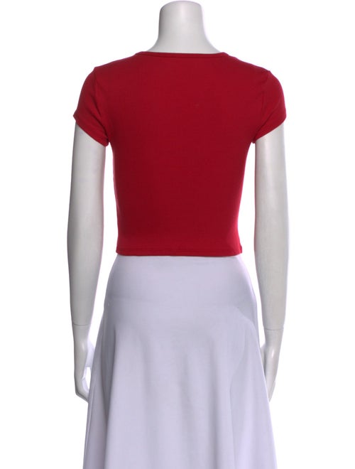 Reformation Crew Neck Short Sleeve Crop Top