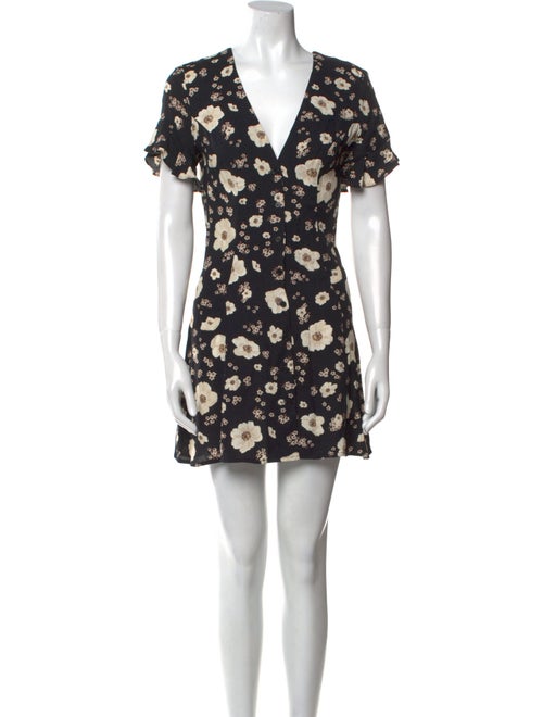 Reformation Floral Print Mini Dress