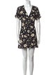 Reformation Floral Print Mini Dress