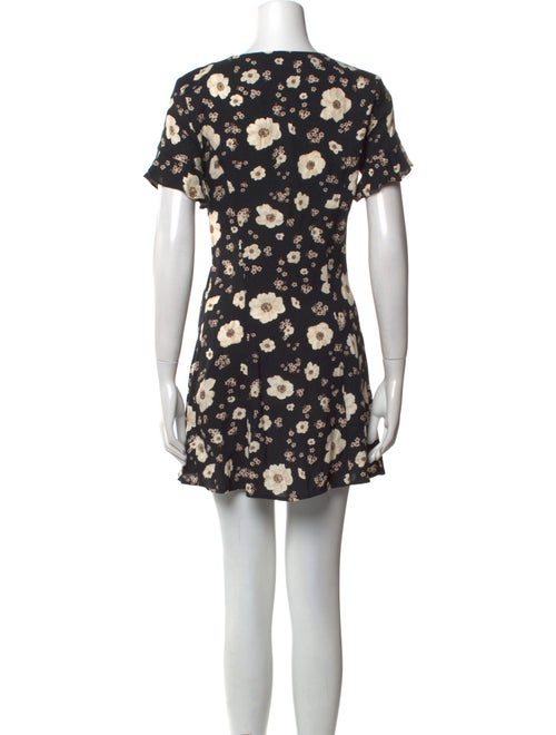 Reformation Floral Print Mini Dress