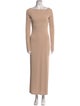Reformation Bateau Neckline Long Dress