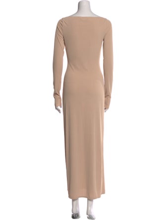 Reformation Bateau Neckline Long Dress