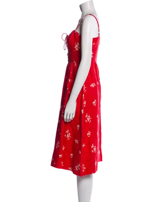 Reformation Linen Midi Length Dress