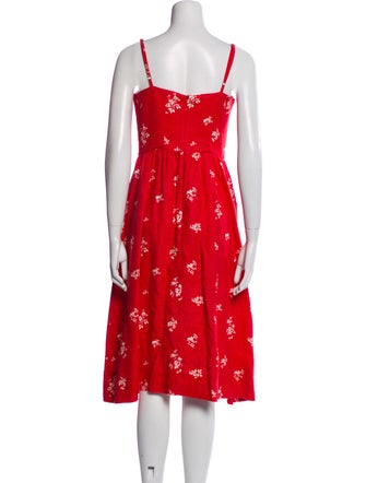 Reformation Linen Midi Length Dress