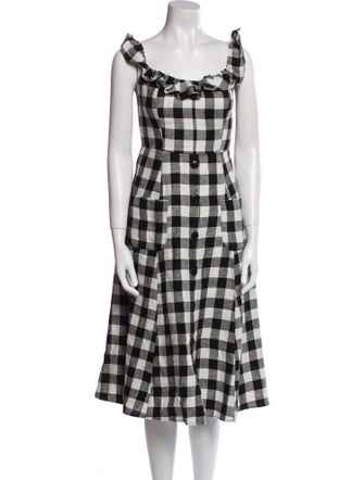 Reformation Linen Midi Length Dress