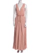 Reformation V-Neck Long Dress