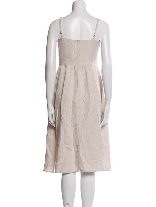 Reformation Linen Midi Length Dress