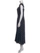 Reformation Polka Dot Print Long Dress