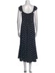 Reformation Polka Dot Print Long Dress