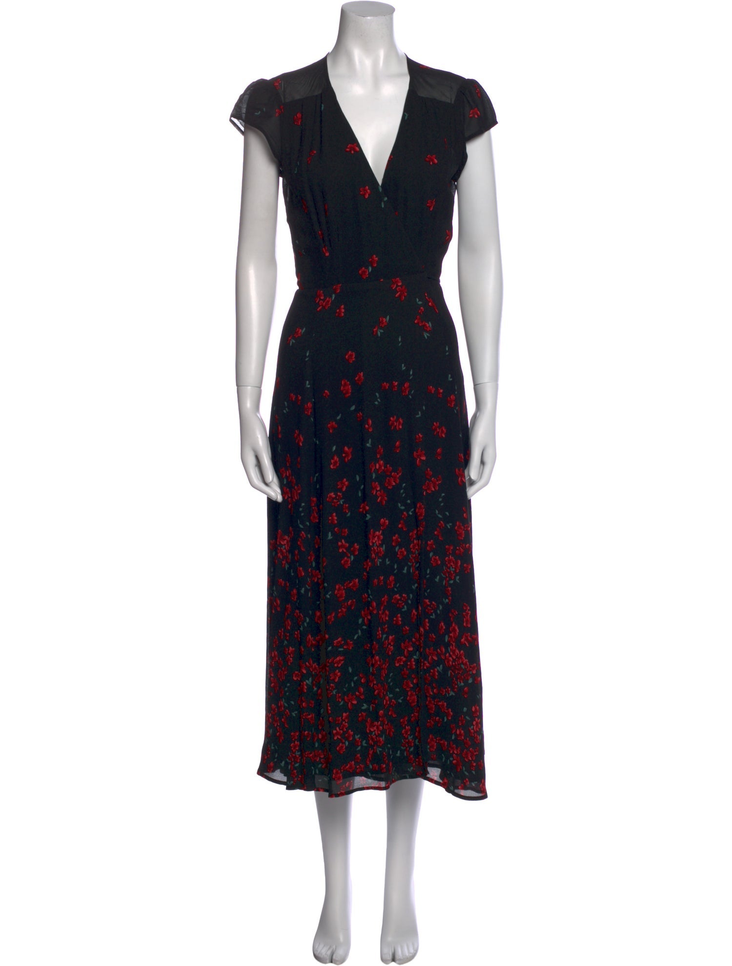 Reformation Floral Print Long Dress