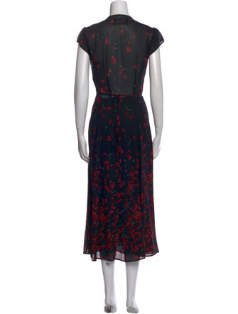 Reformation Floral Print Long Dress