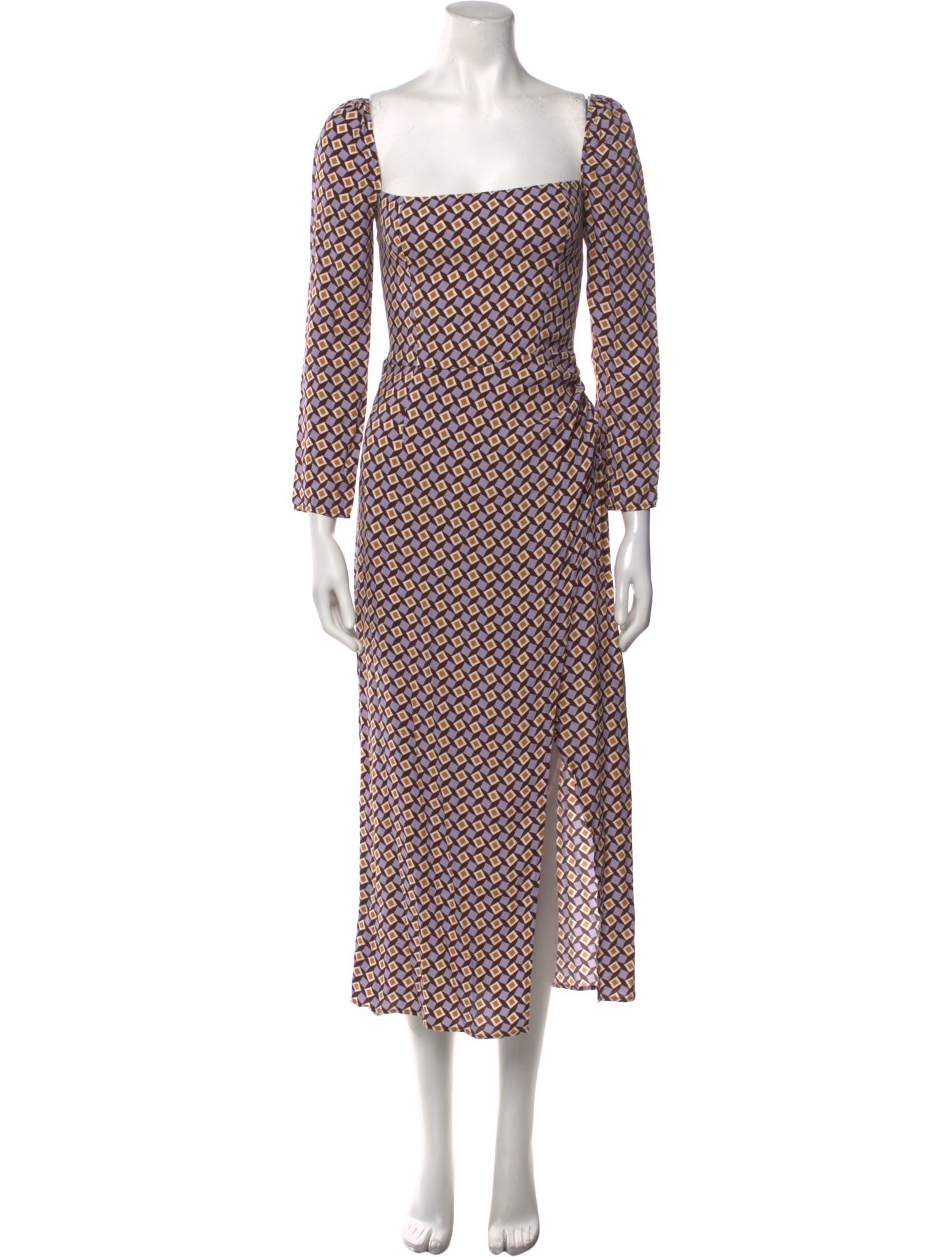 Reformation Printed Long Dress