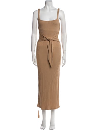 Reformation Square Neckline Long Dress