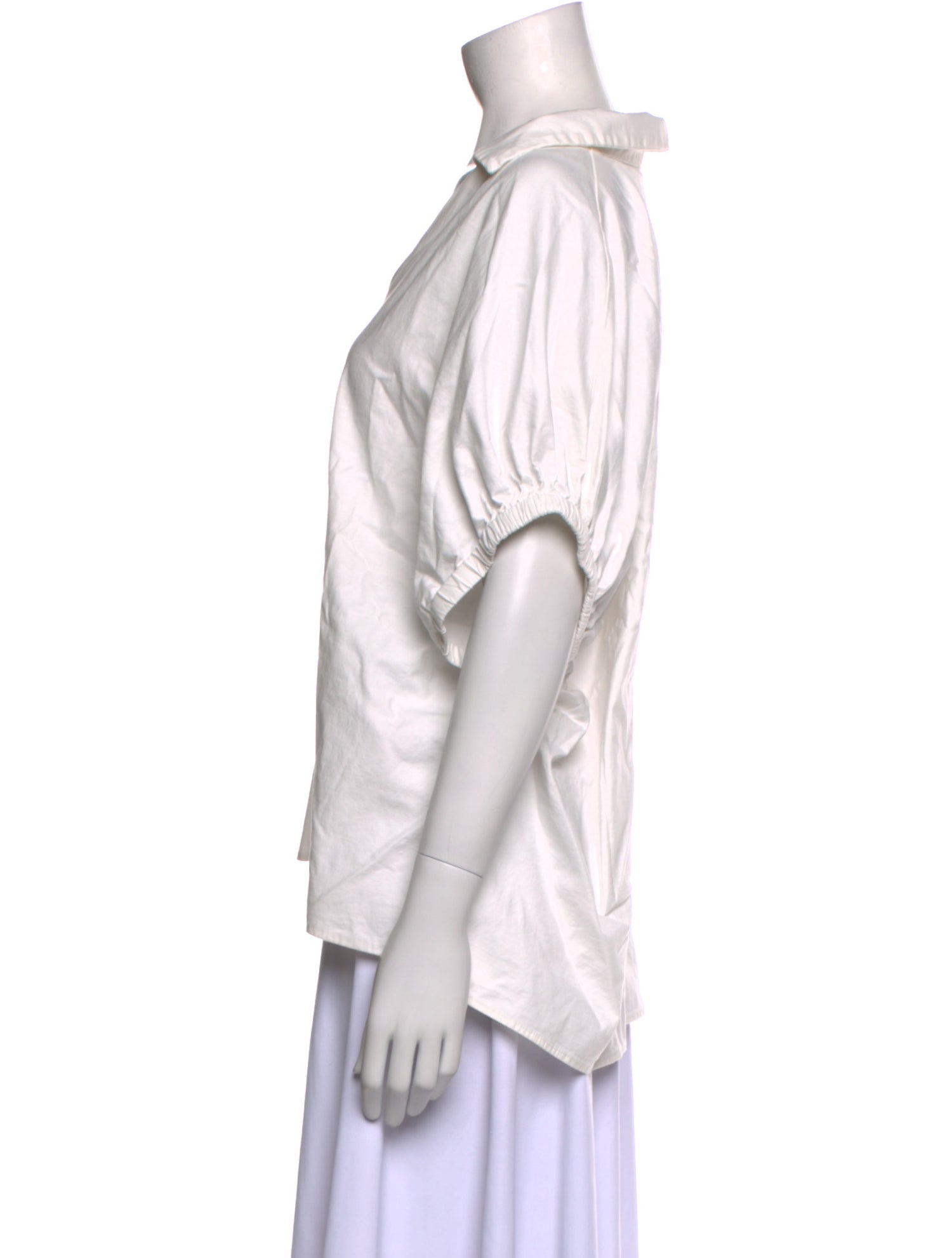 Reformation V-Neck Short Sleeve Blouse