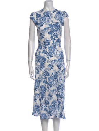 Reformation Floral Print Long Dress