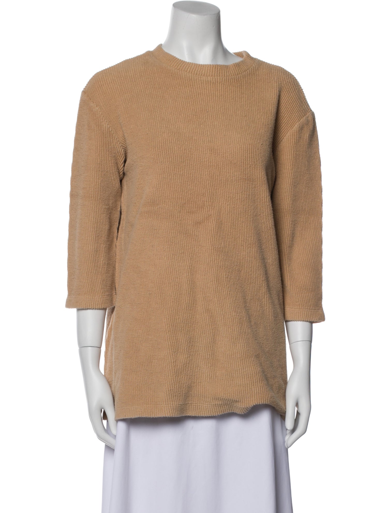 Reformation Scoop Neck Three-Quarter Sleeve Top